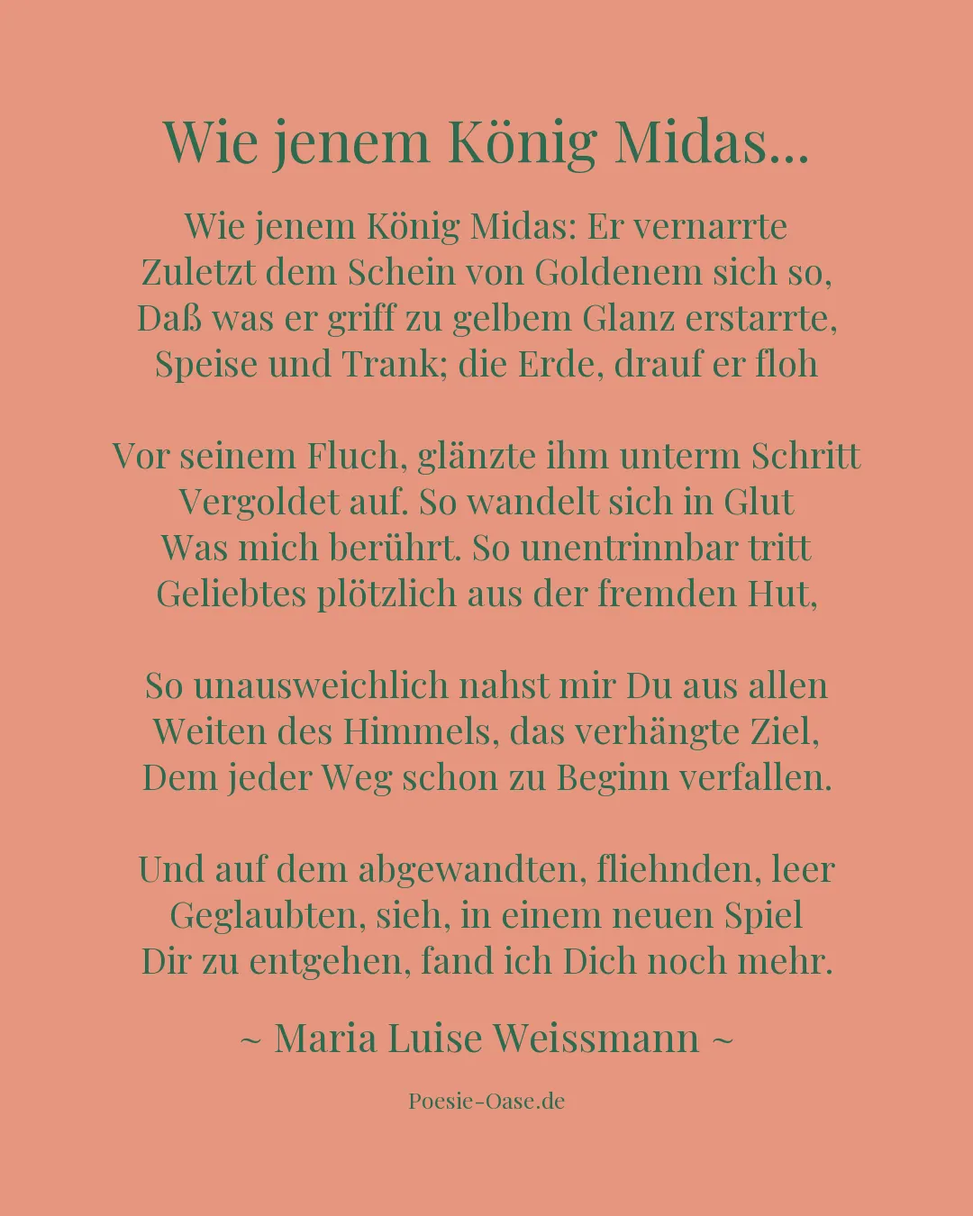 Illustration zu Wie jenem König Midas...