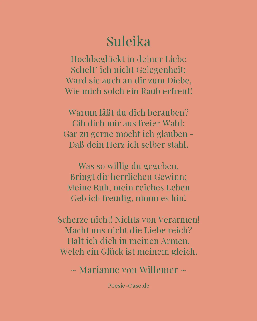 Illustration zu Suleika