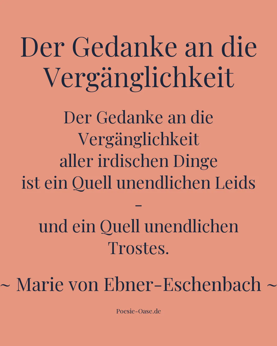 Illustration zu Der Gedanke an die Vergänglichkeit