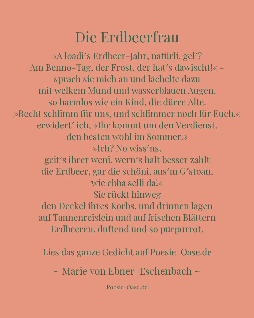 Illustration zu Die Erdbeerfrau