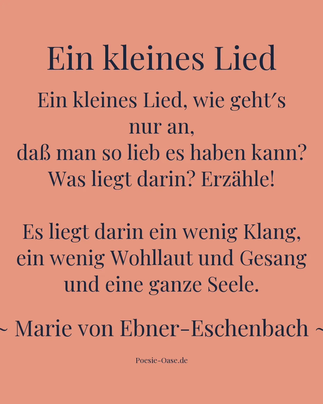 Illustration zu Ein kleines Lied