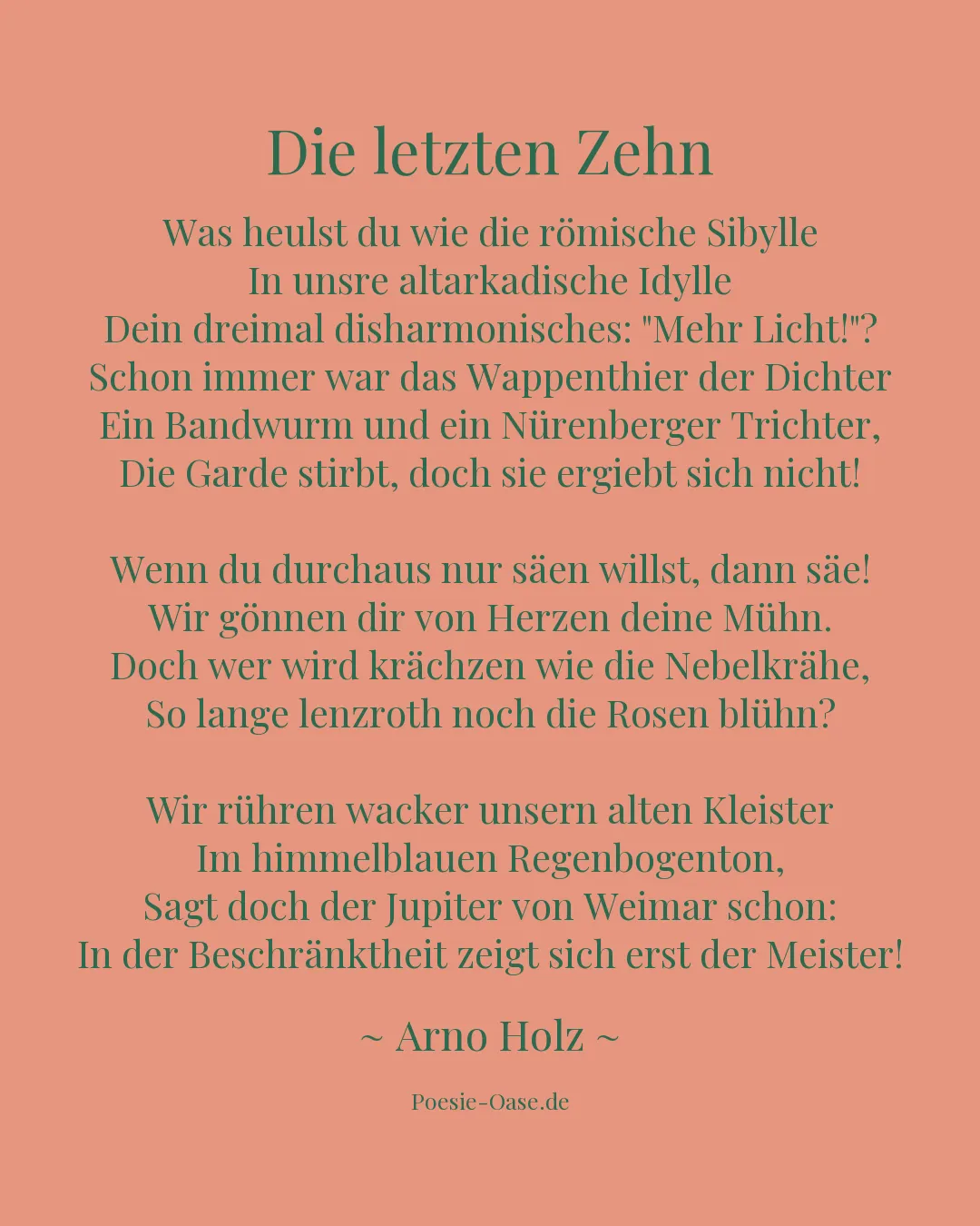 Illustration zu Die letzten Zehn