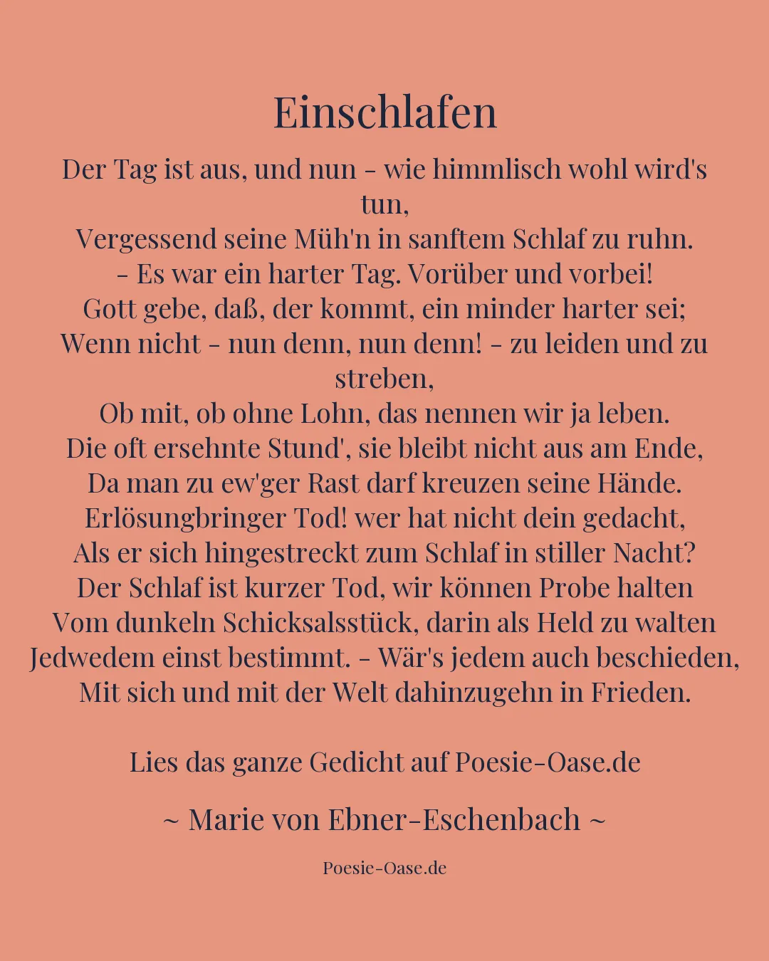 Illustration zu Einschlafen