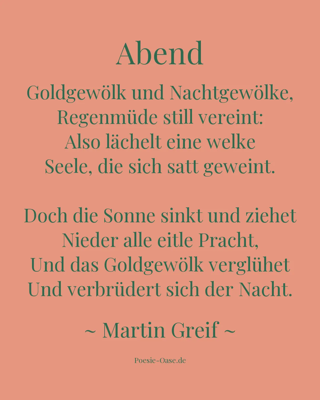 Illustration zu Abend