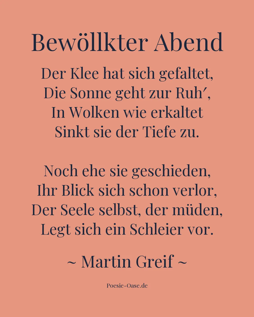 Illustration zu Bewöllkter Abend