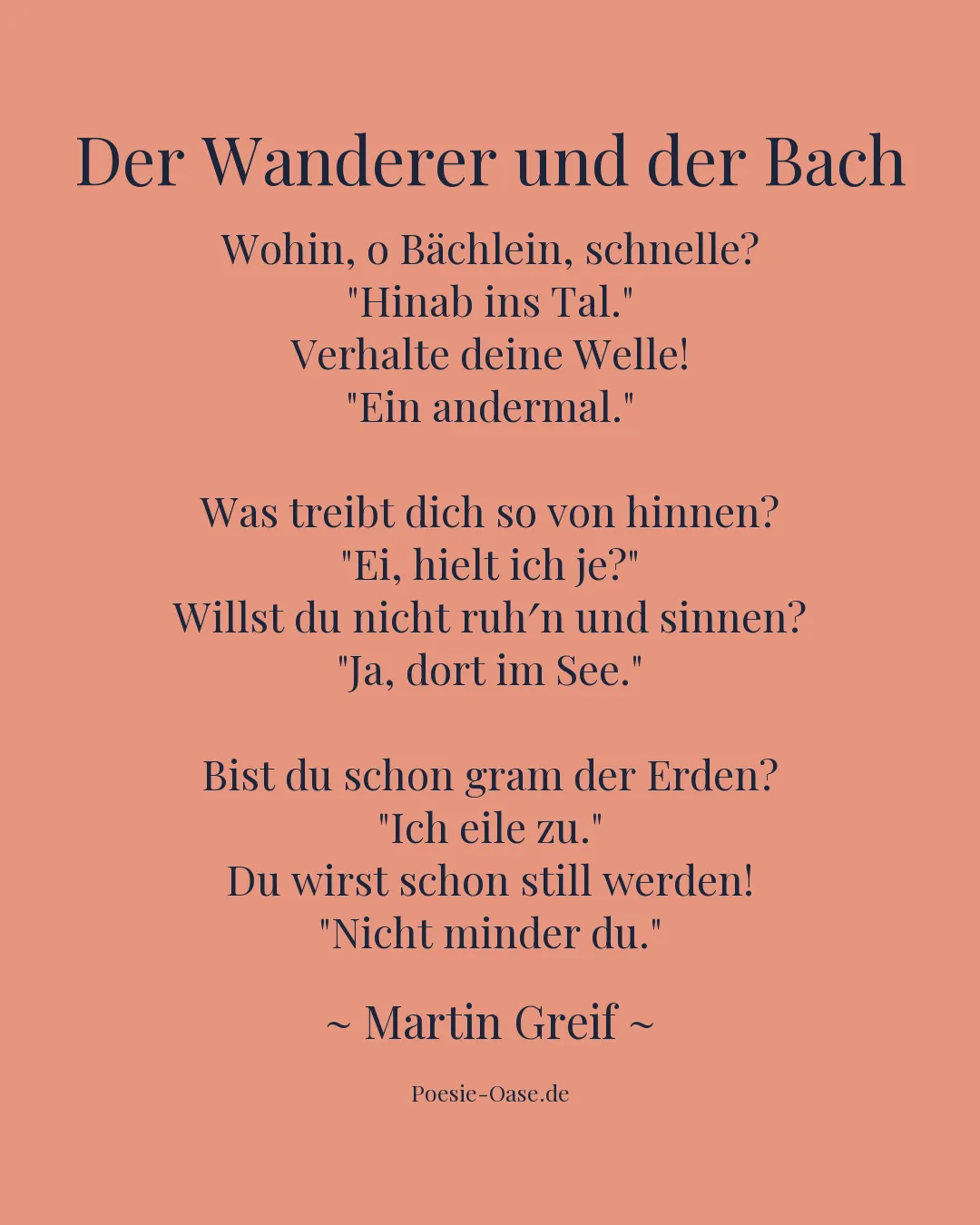 Illustration zu Der Wanderer und der Bach