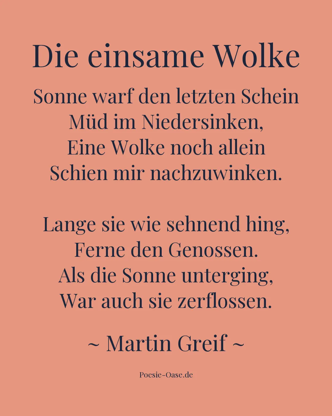 Illustration zu Die einsame Wolke