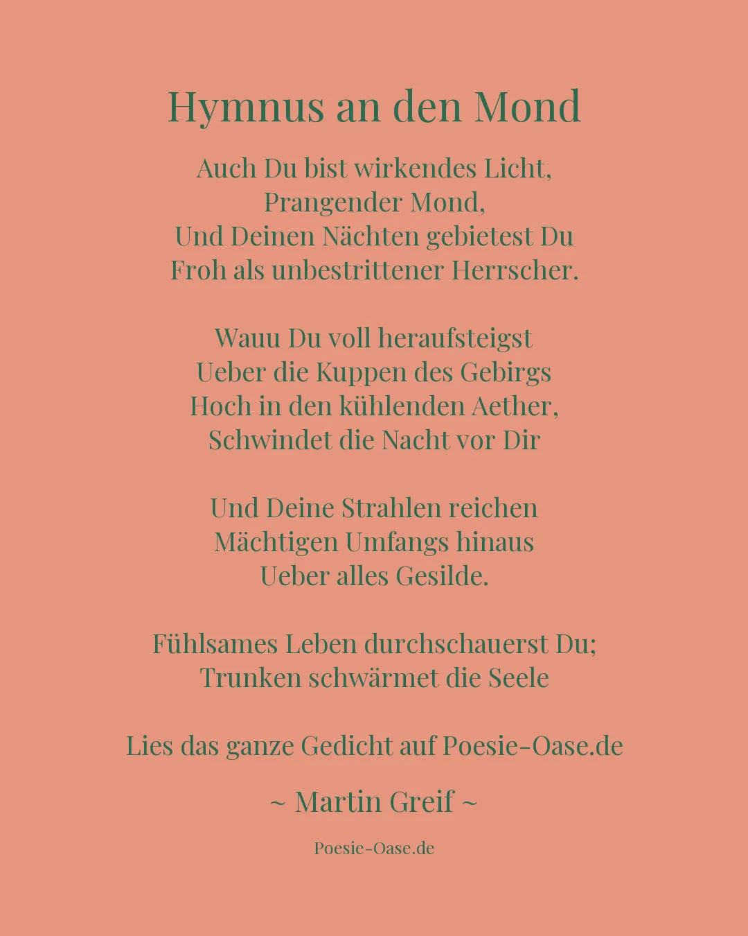 Illustration zu Hymnus an den Mond