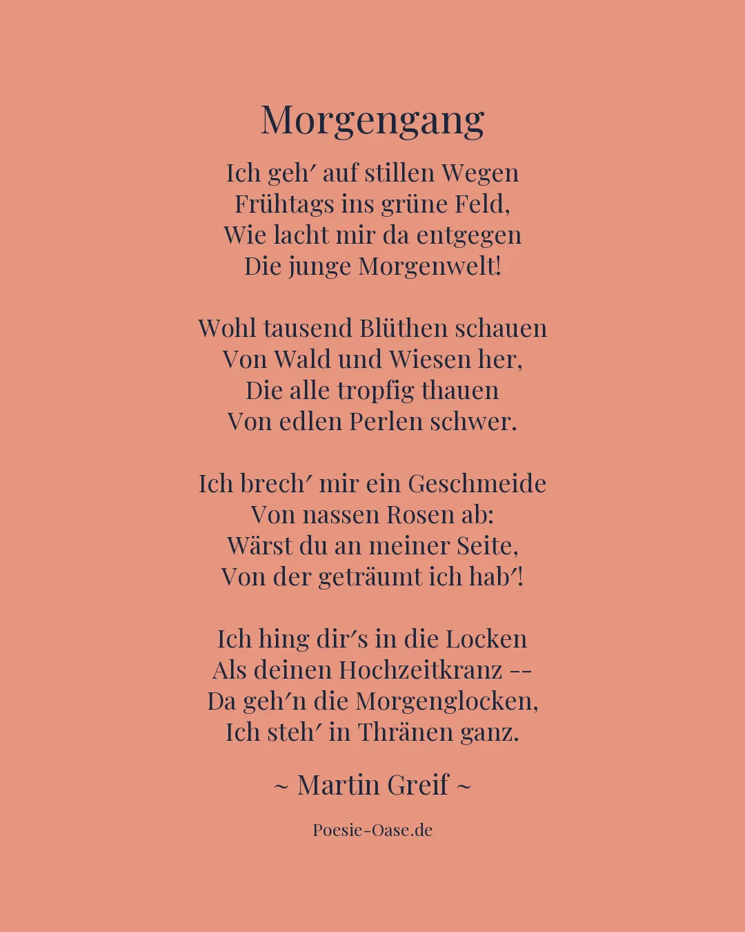 Illustration zu Morgengang