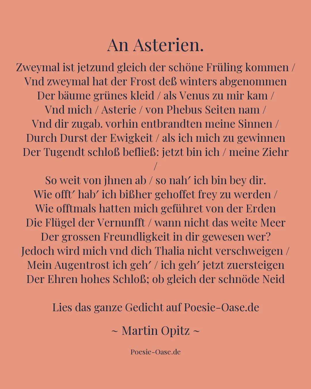 Illustration zu An Asterien.
