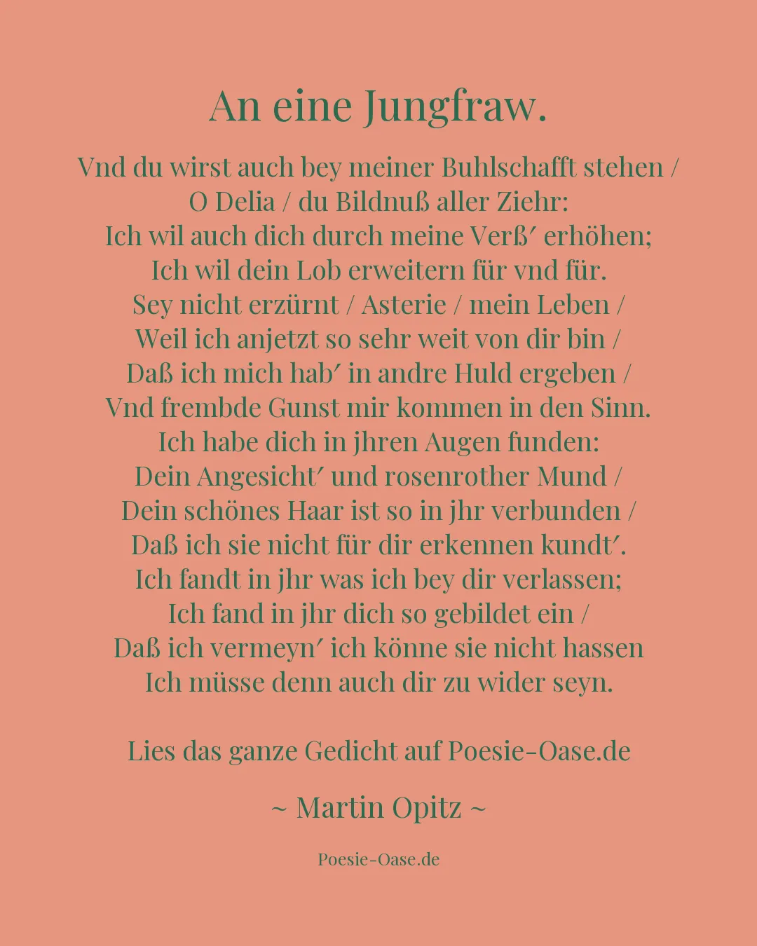 Illustration zu An eine Jungfraw.
