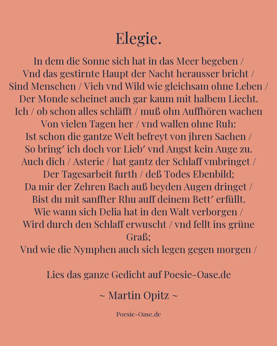 Illustration zu Elegie.