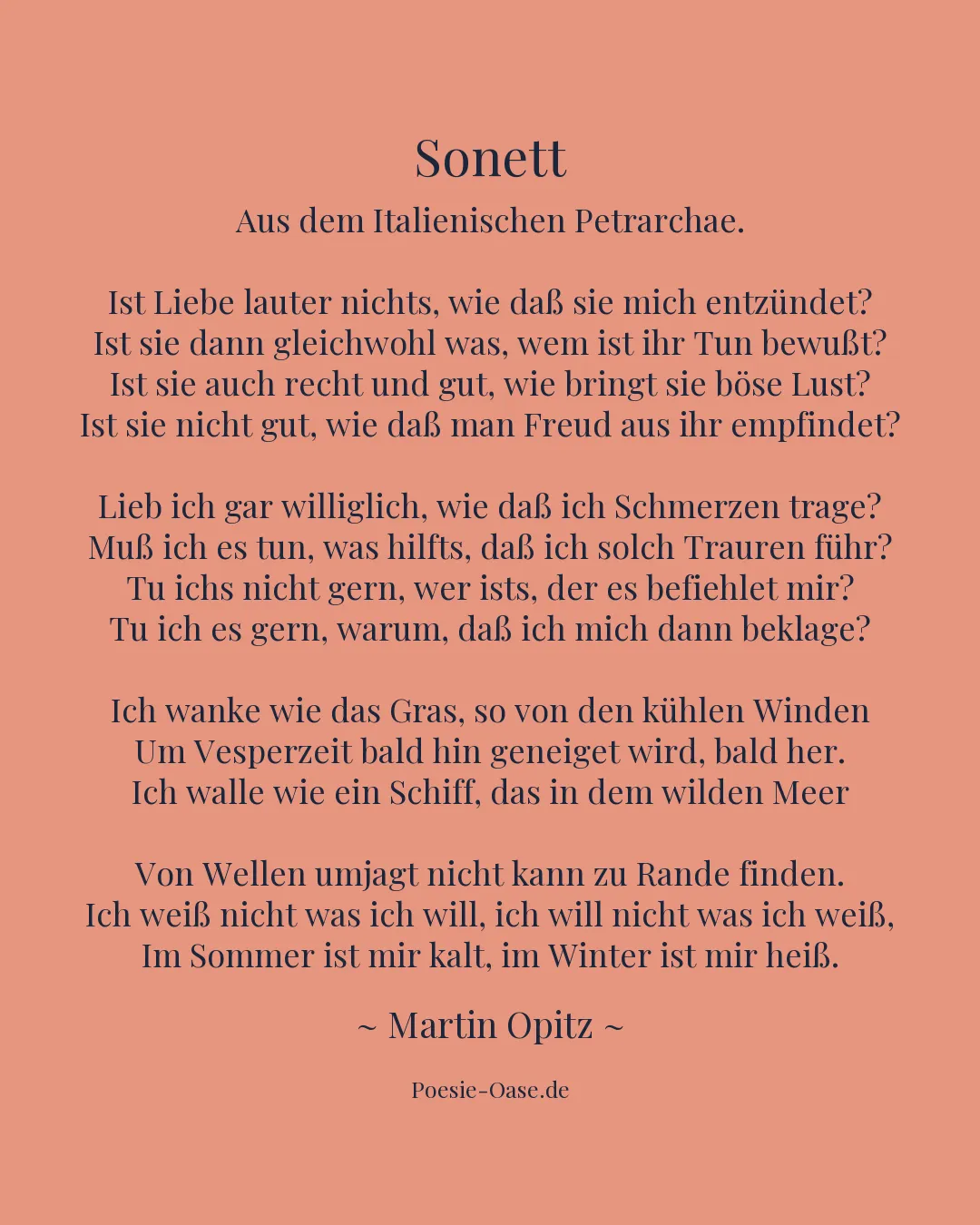Illustration zu Sonett