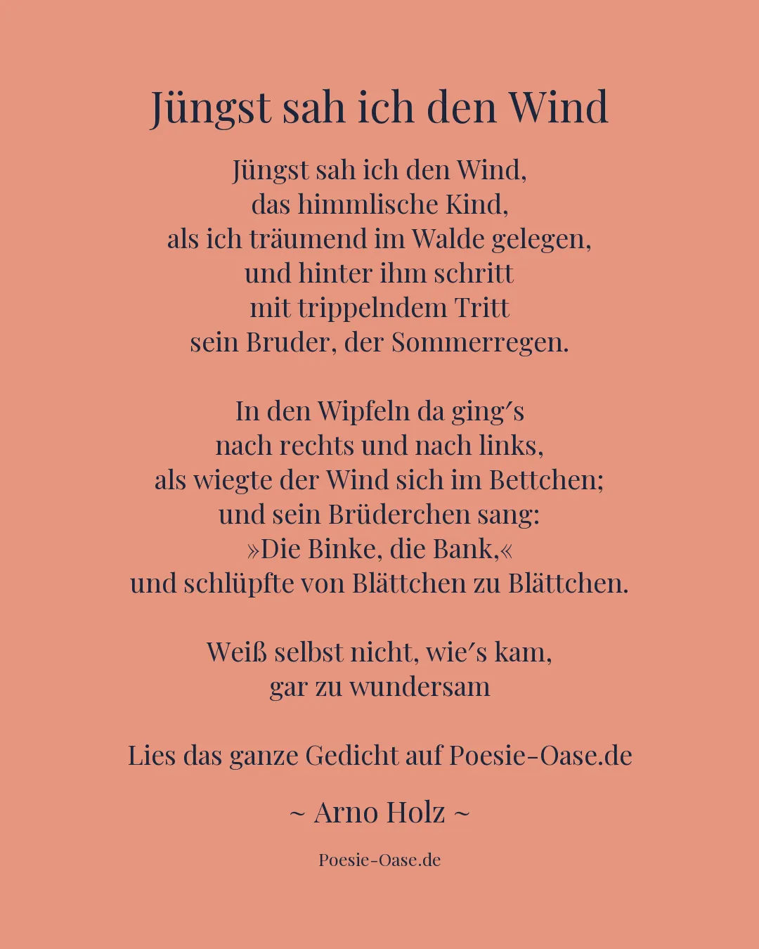 Illustration zu Jüngst sah ich den Wind