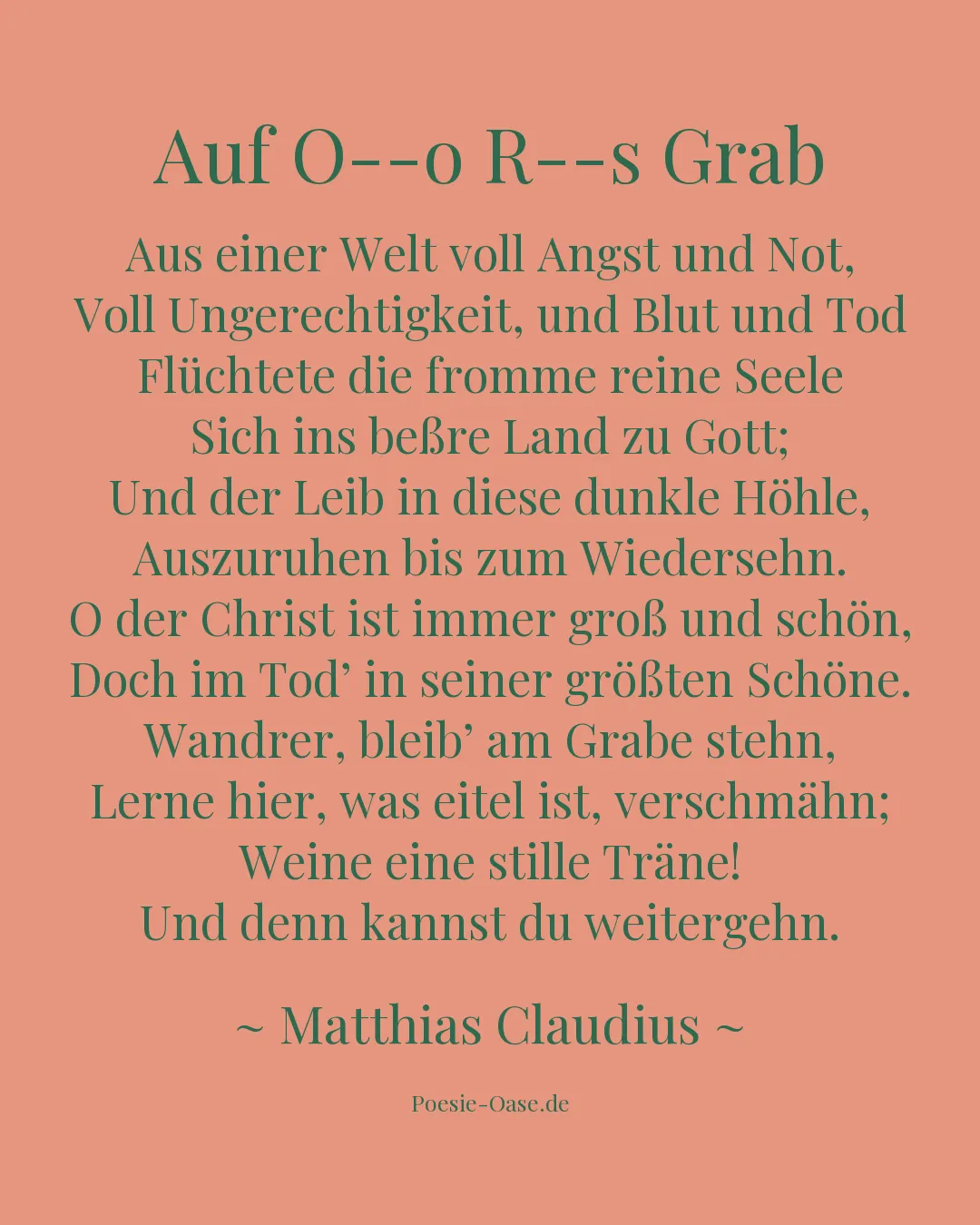 Illustration zu Auf O--o R--s Grab