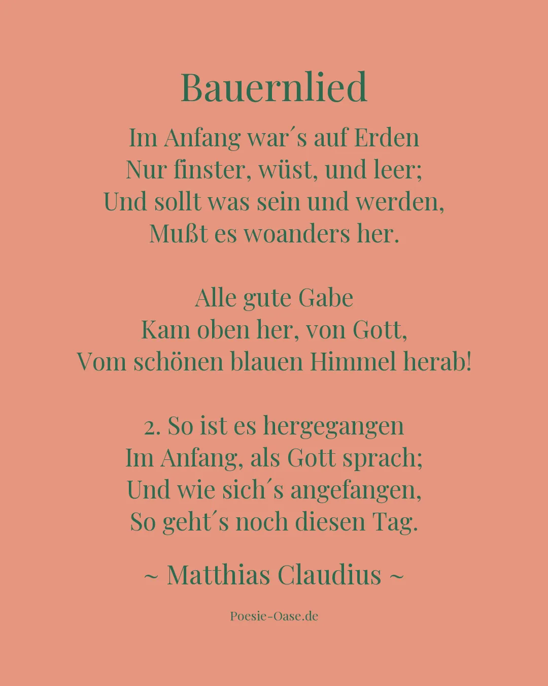 Illustration zu Bauernlied