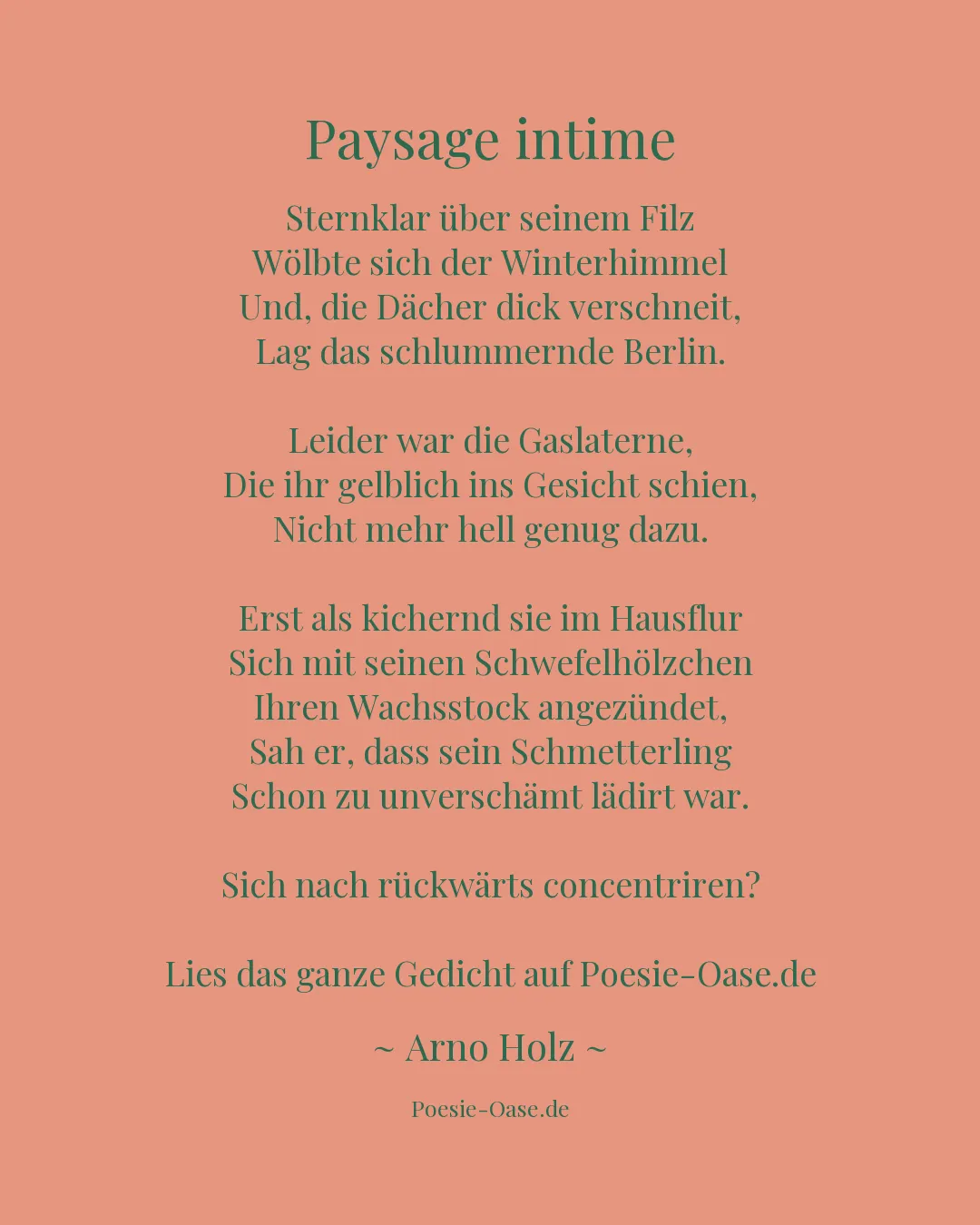 Illustration zu Paysage intime