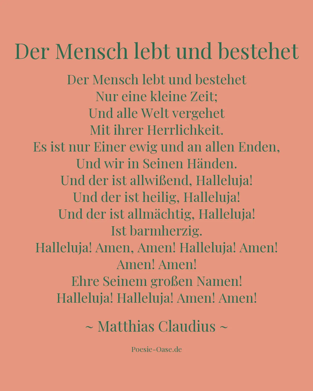 Illustration zu Der Mensch lebt und bestehet