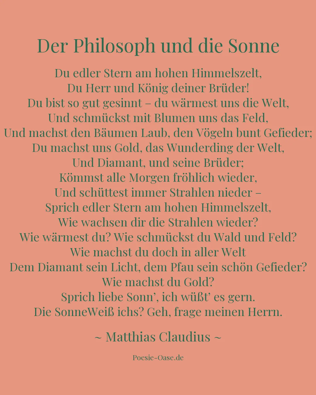 Illustration zu Der Philosoph und die Sonne