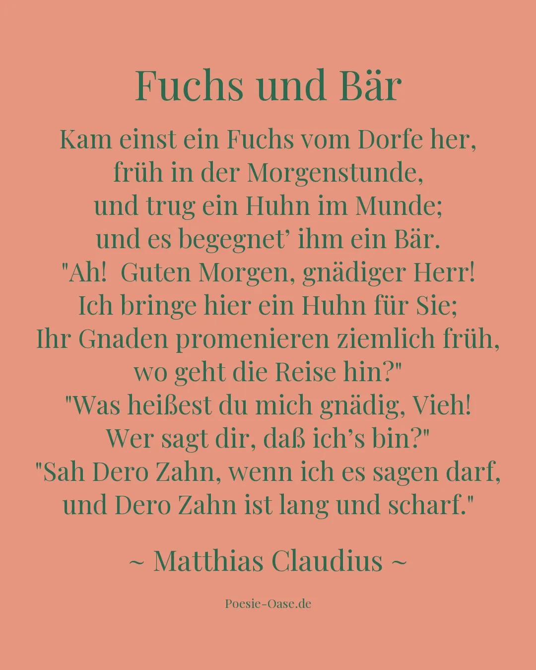 Illustration zu Fuchs und Bär