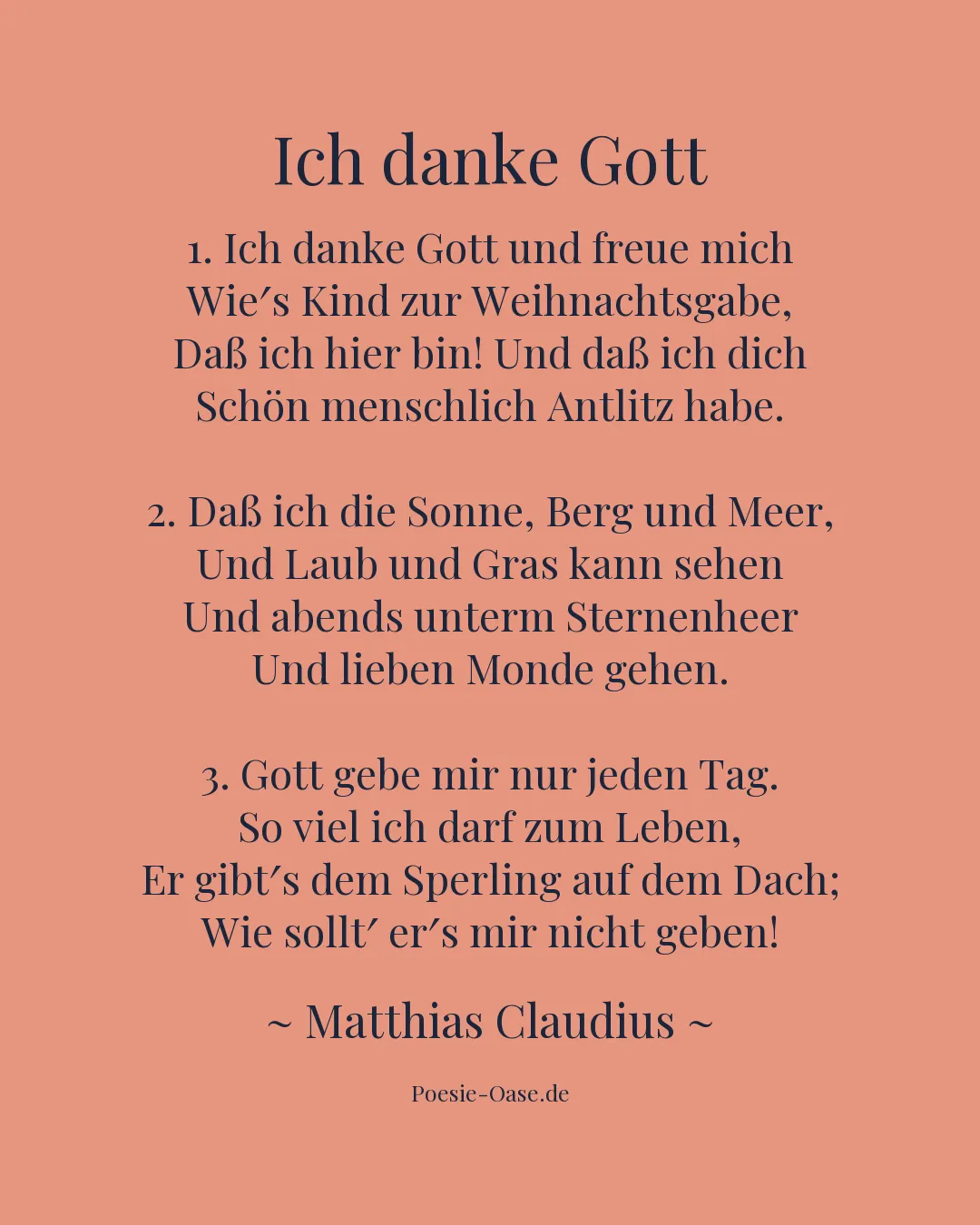 Illustration zu Ich danke Gott