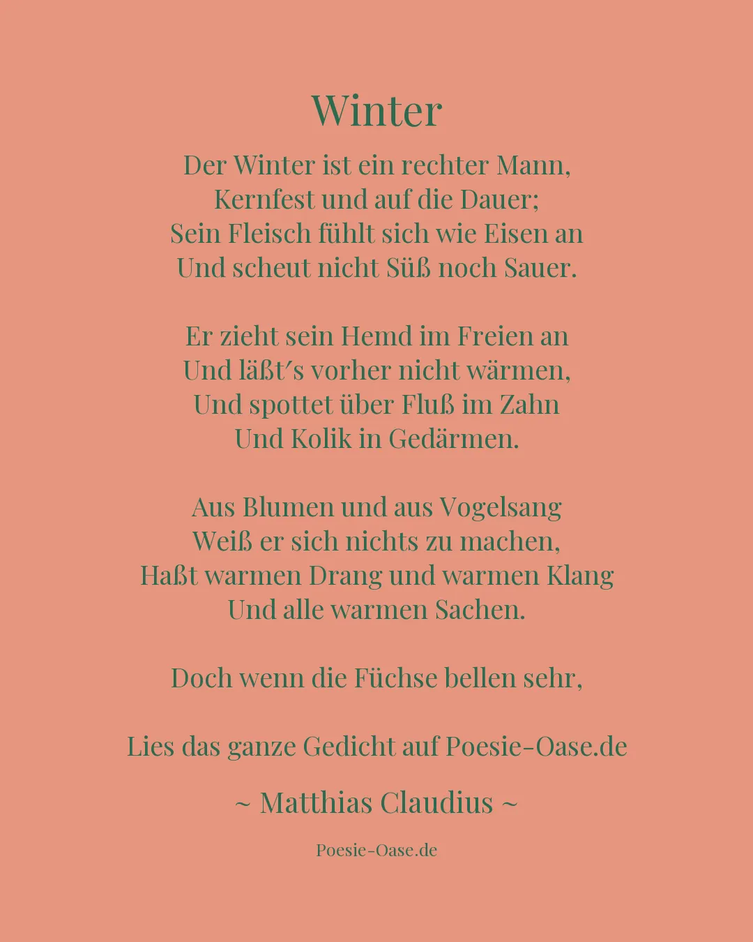 Illustration zu Winter