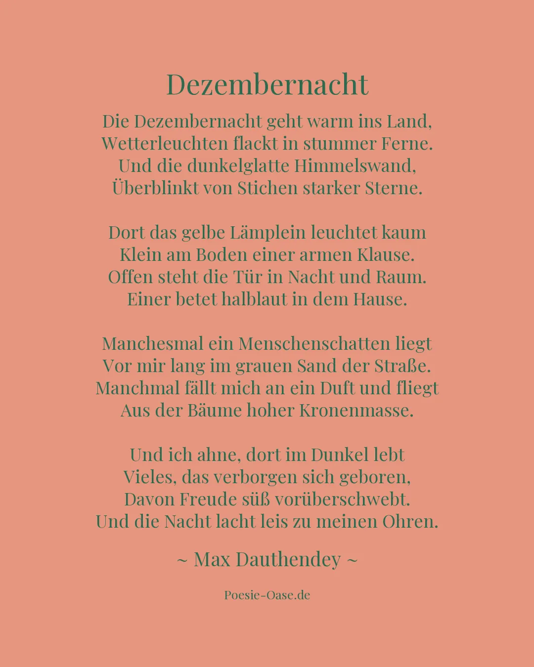 Illustration zu Dezembernacht