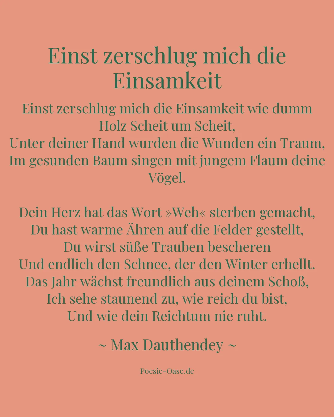 Illustration zu Einst zerschlug mich die Einsamkeit