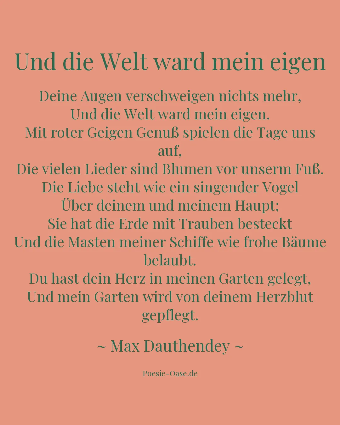 Illustration zu Und die Welt ward mein eigen