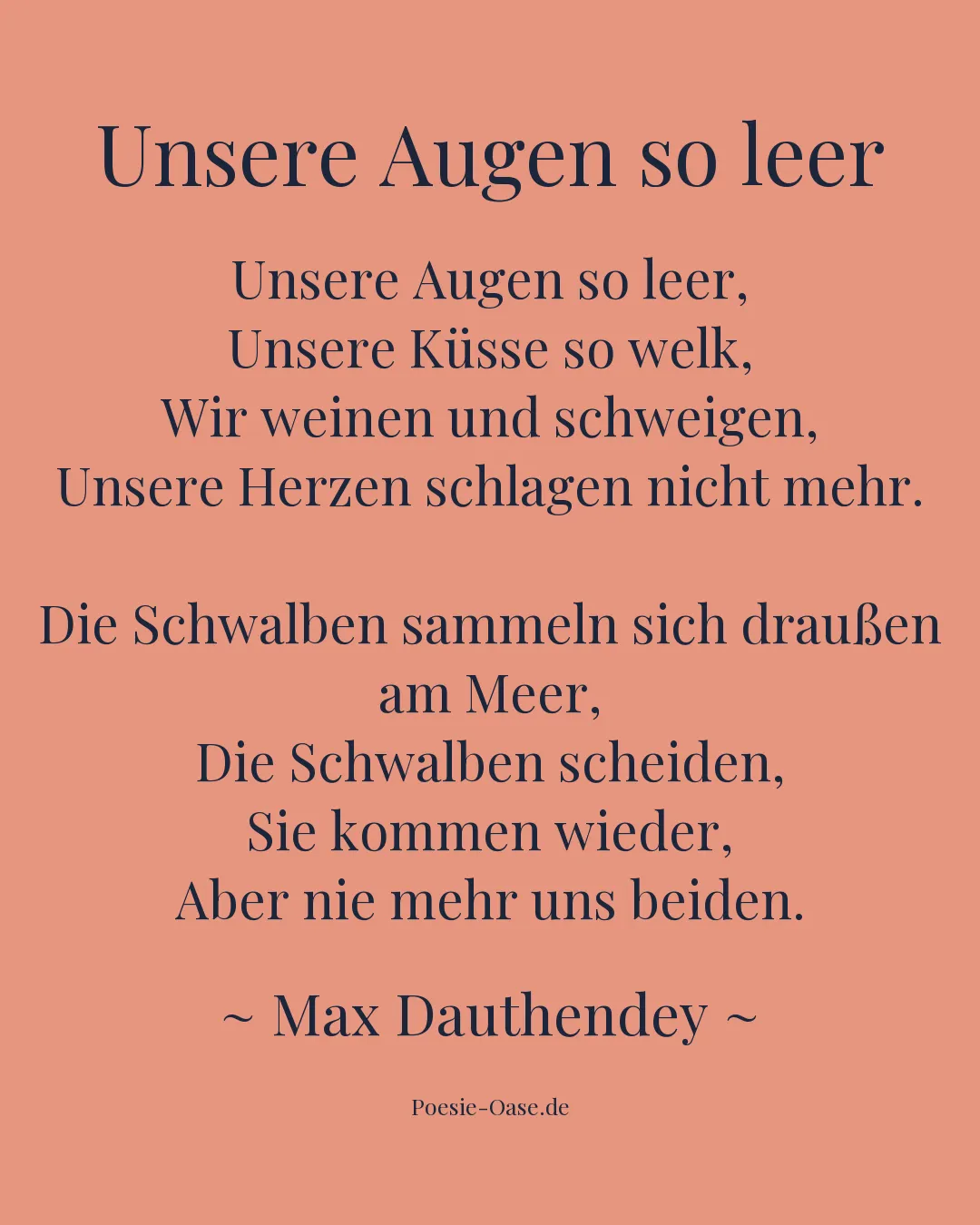 Illustration zu Unsere Augen so leer