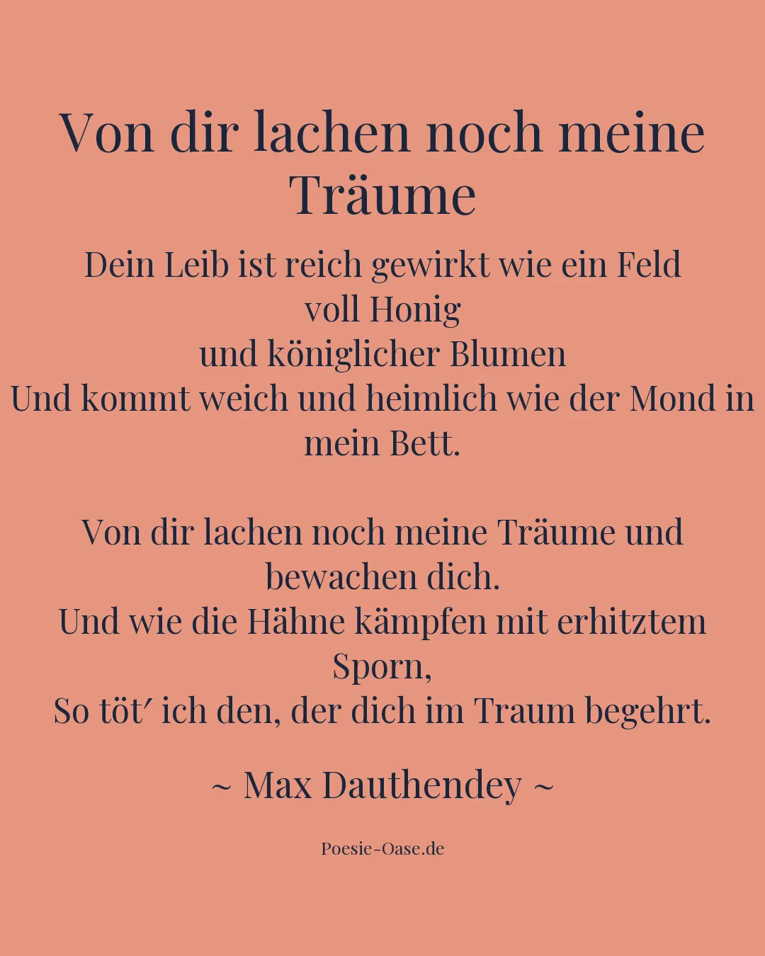 Illustration zu Von dir lachen noch meine Träume