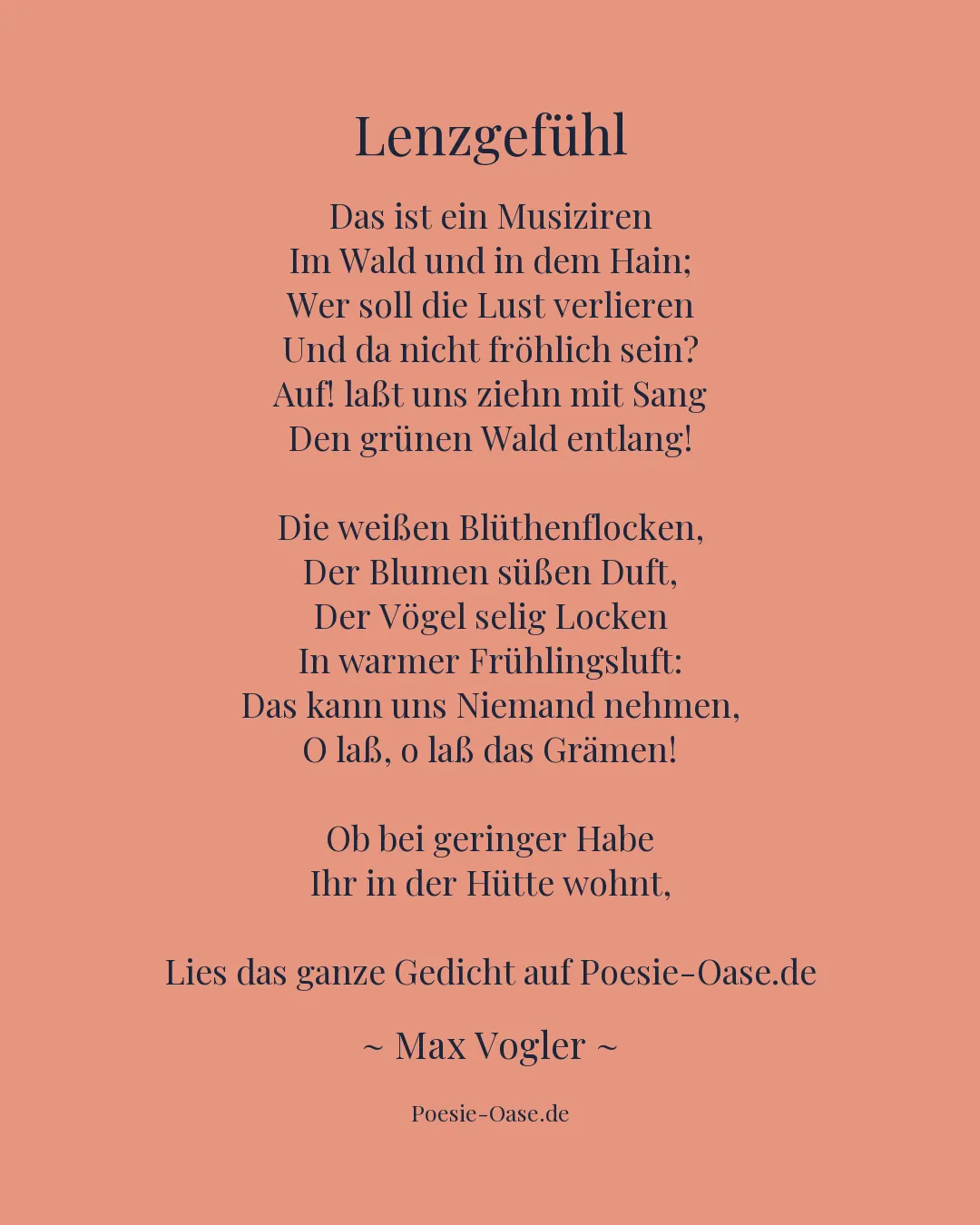 Illustration zu Lenzgefühl