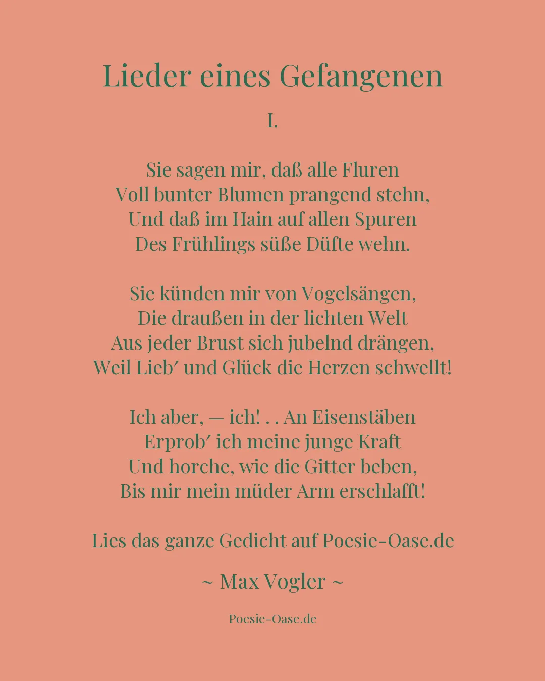 Illustration zu Lieder eines Gefangenen