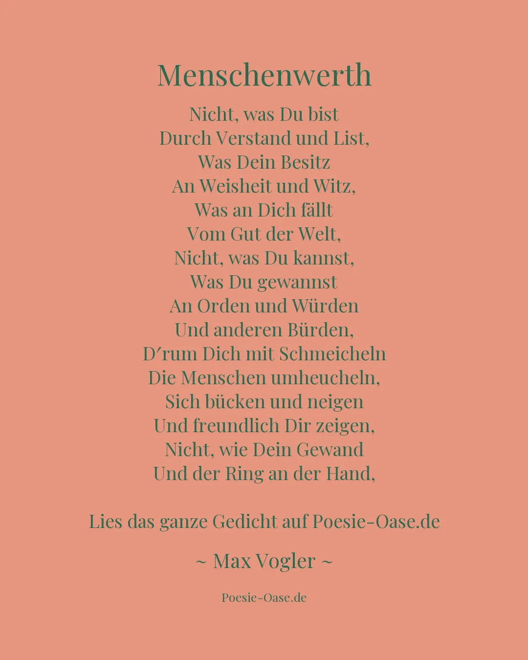 Illustration zu Menschenwerth
