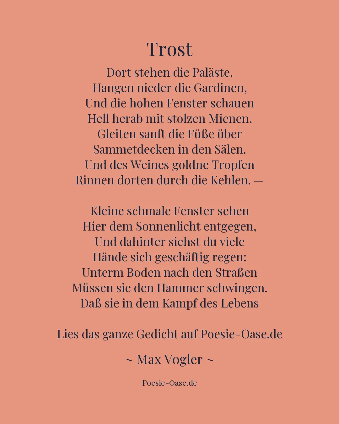 Illustration zu Trost