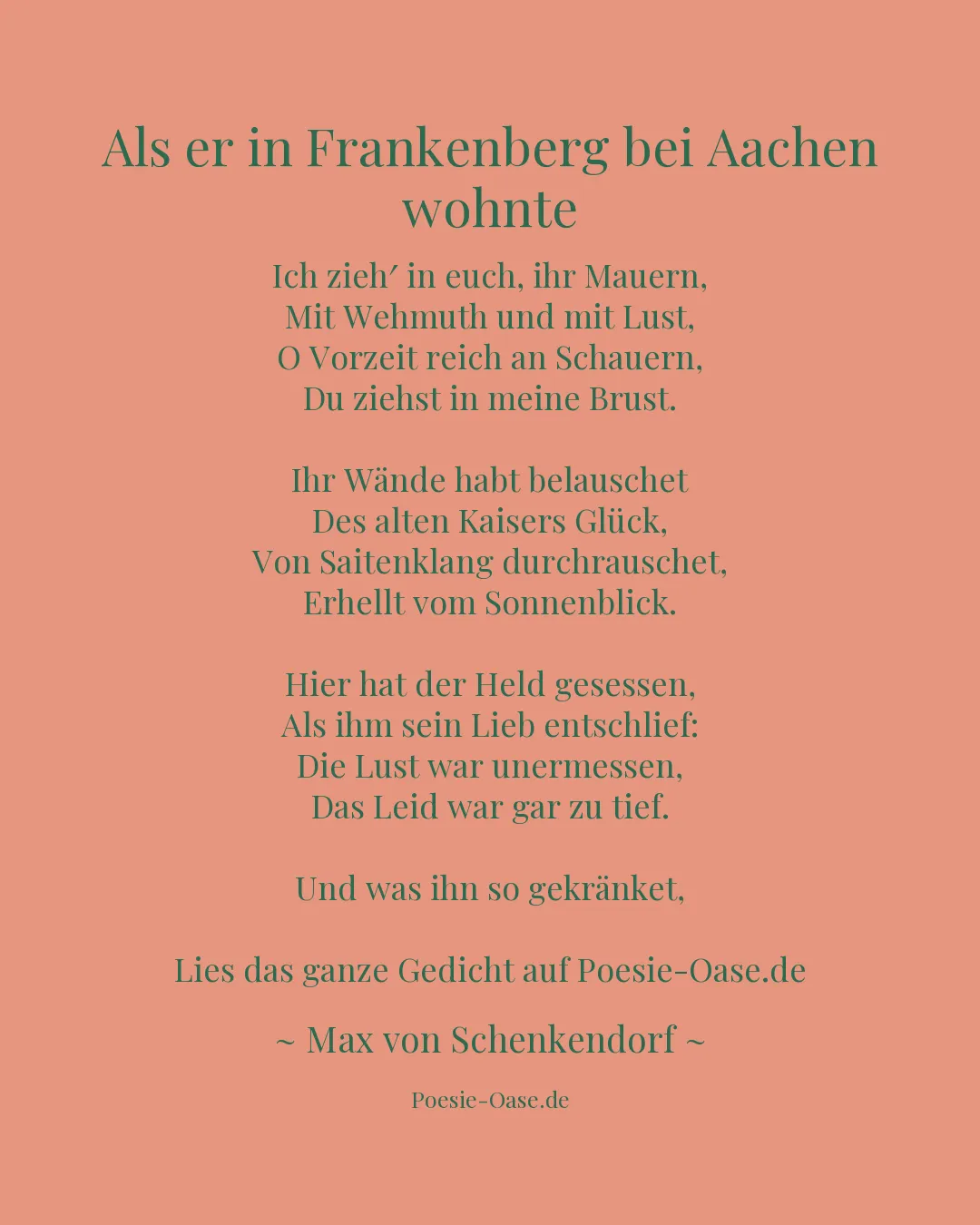Illustration zu Als er in Frankenberg bei Aachen wohnte