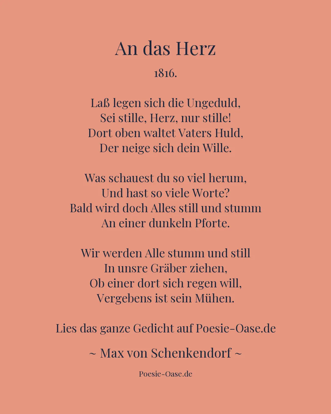 Illustration zu An das Herz
