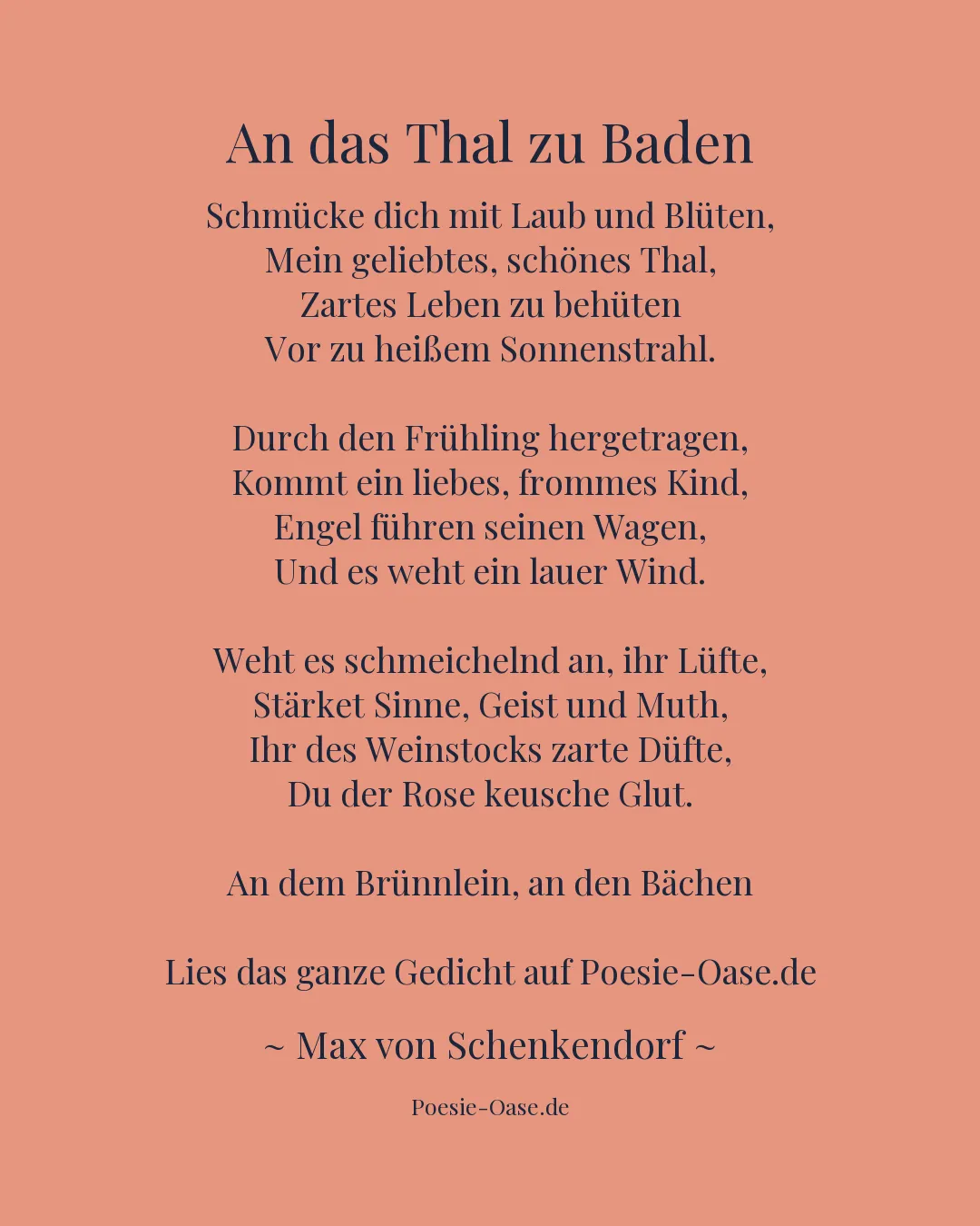 Illustration zu An das Thal zu Baden