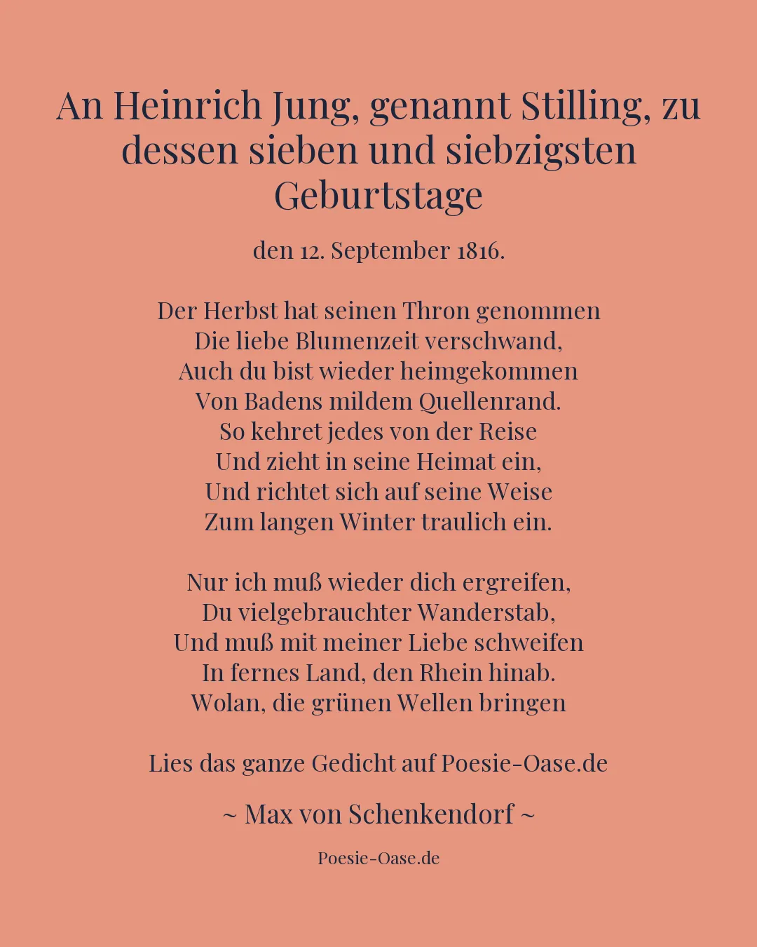 Illustration zu An Heinrich Jung, genannt Stilling, zu dessen sieben und siebzigsten Geburtstage