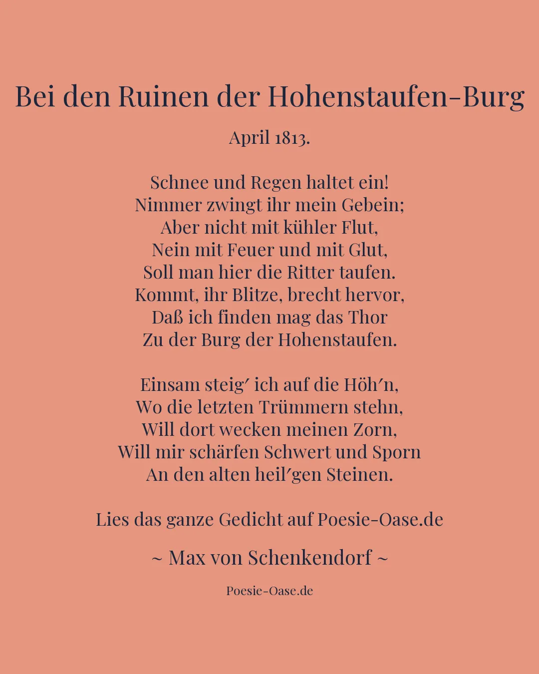 Illustration zu Bei den Ruinen der Hohenstaufen-Burg
