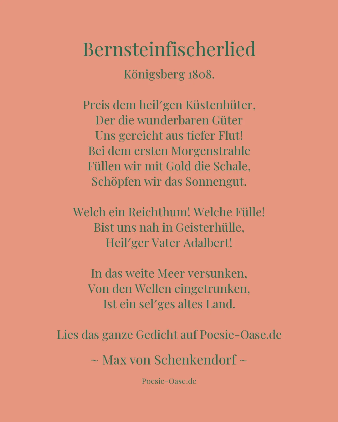 Illustration zu Bernsteinfischerlied