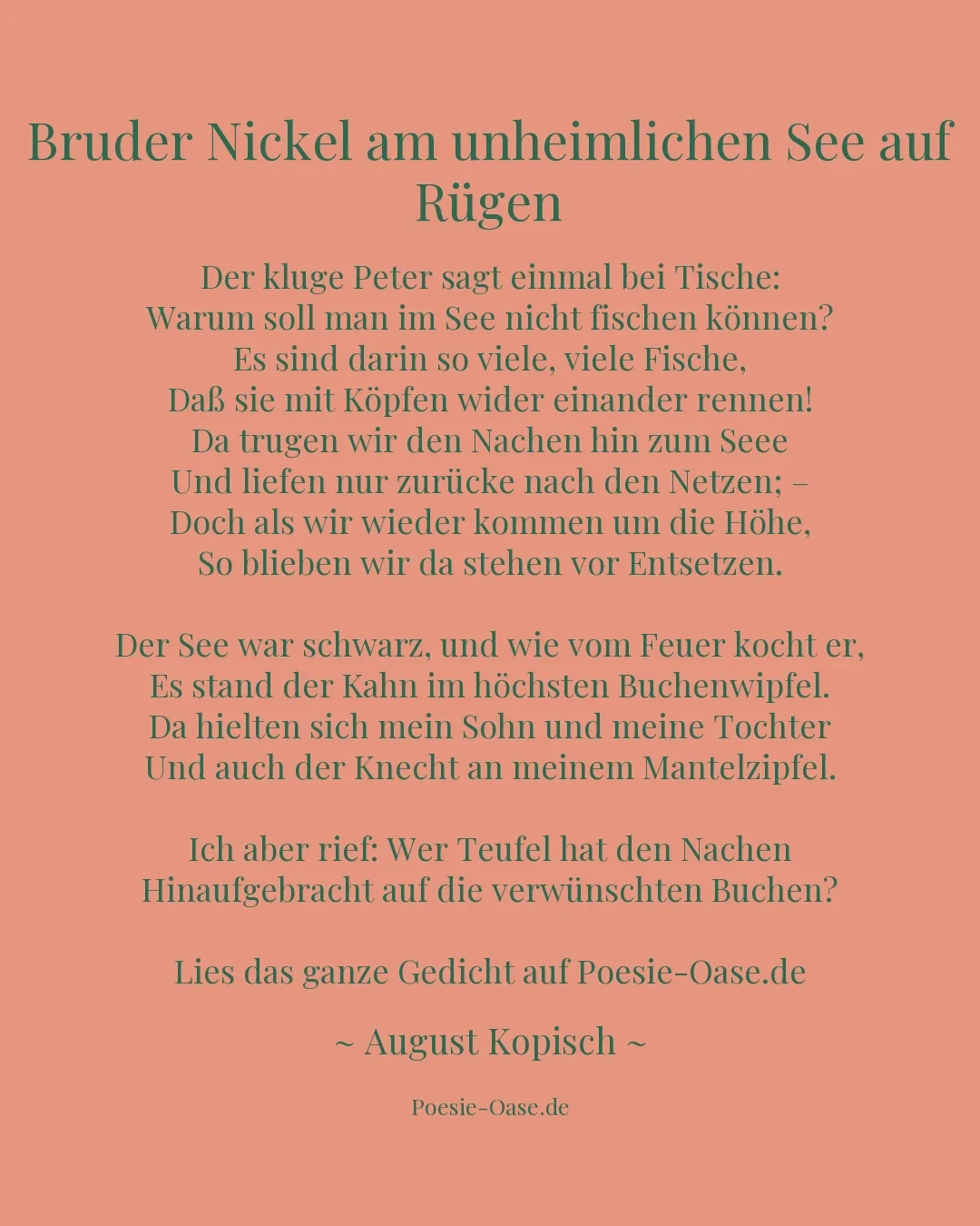 Illustration zu Bruder Nickel am unheimlichen See auf Rügen