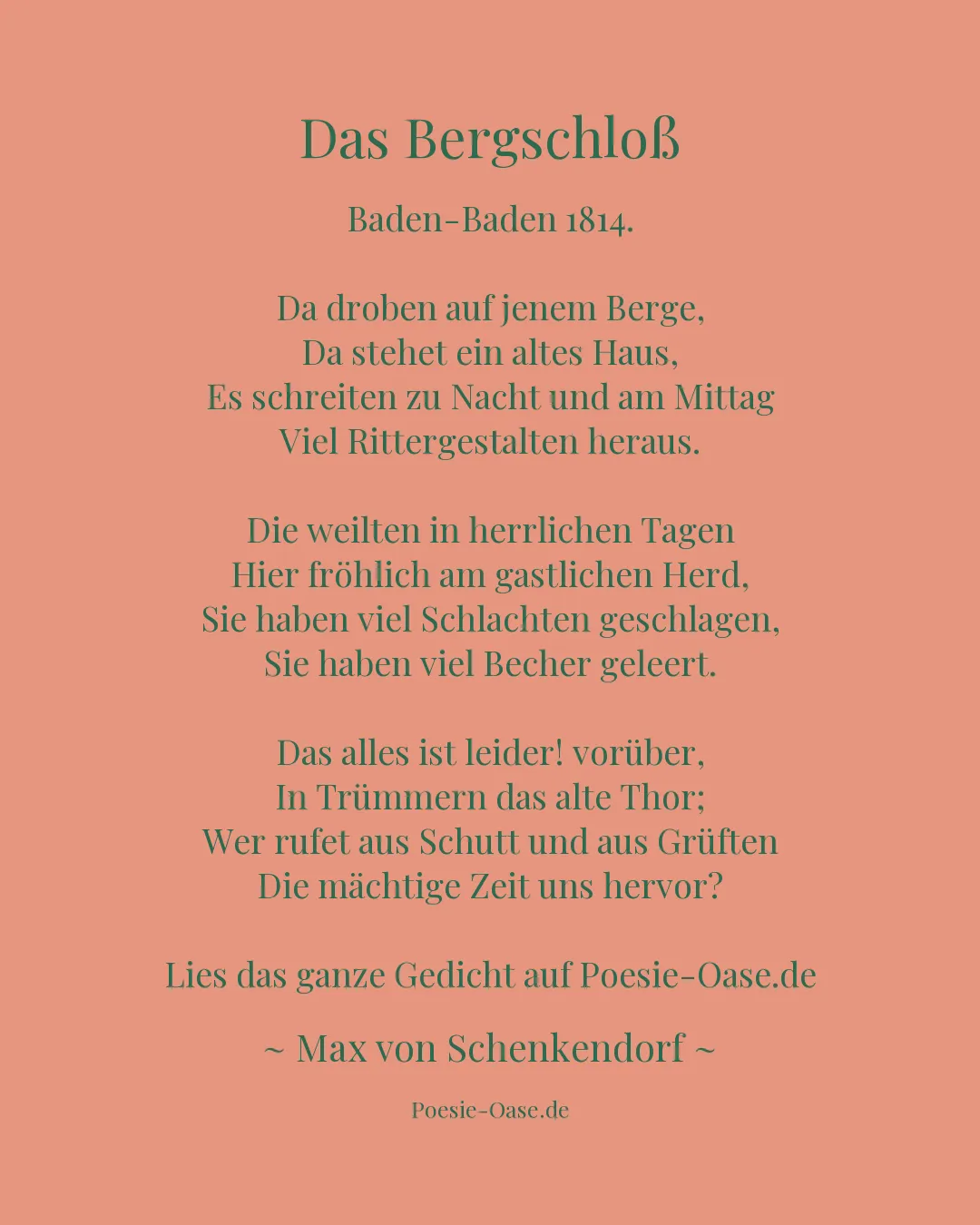 Illustration zu Das Bergschloß