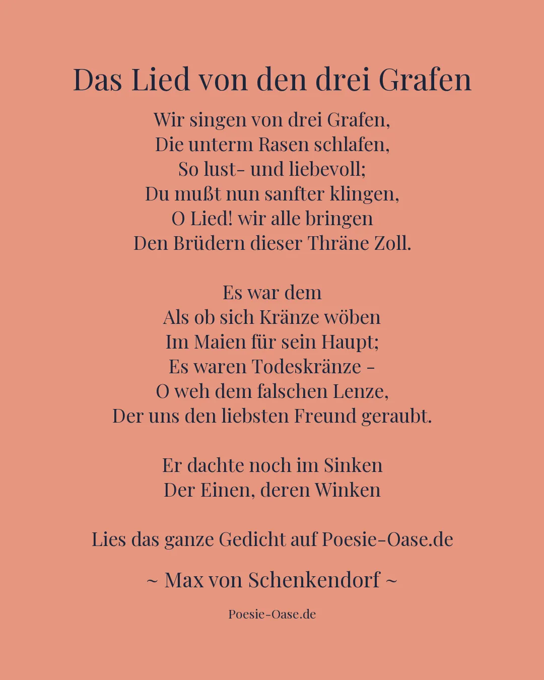 Illustration zu Das Lied von den drei Grafen