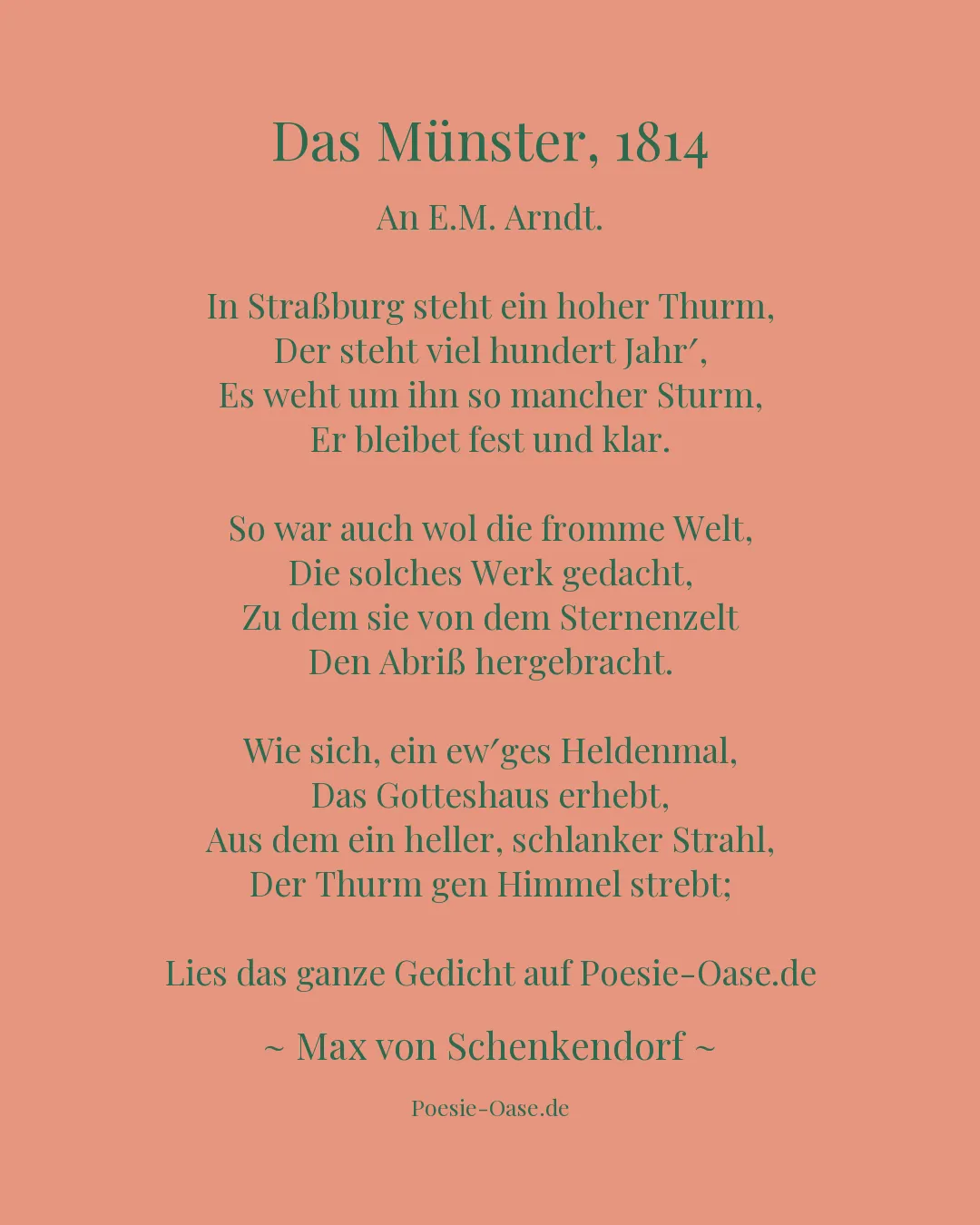 Illustration zu Das Münster, 1814