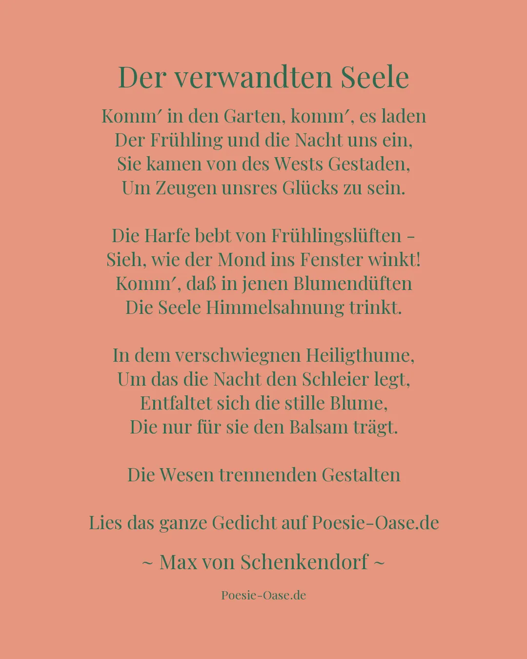 Illustration zu Der verwandten Seele