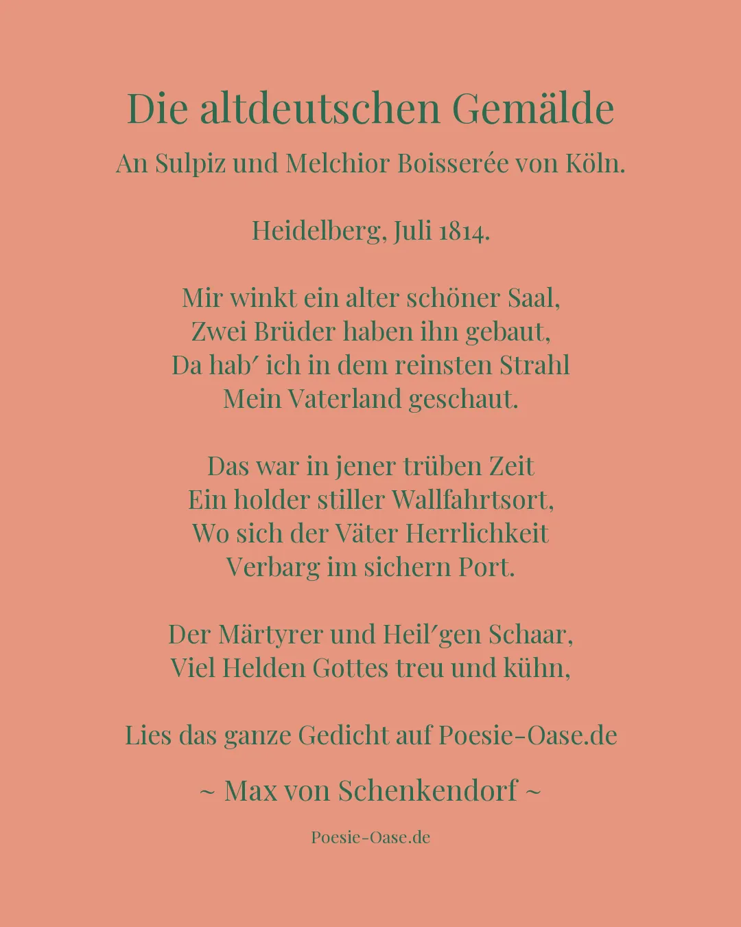 Illustration zu Die altdeutschen Gemälde