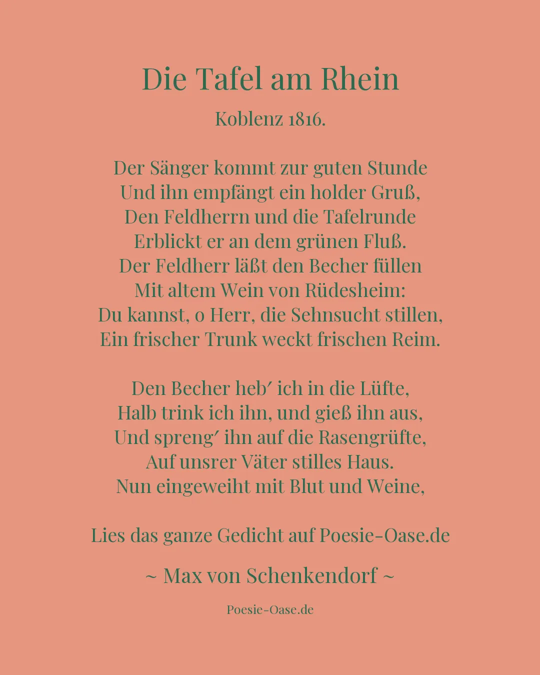 Illustration zu Die Tafel am Rhein