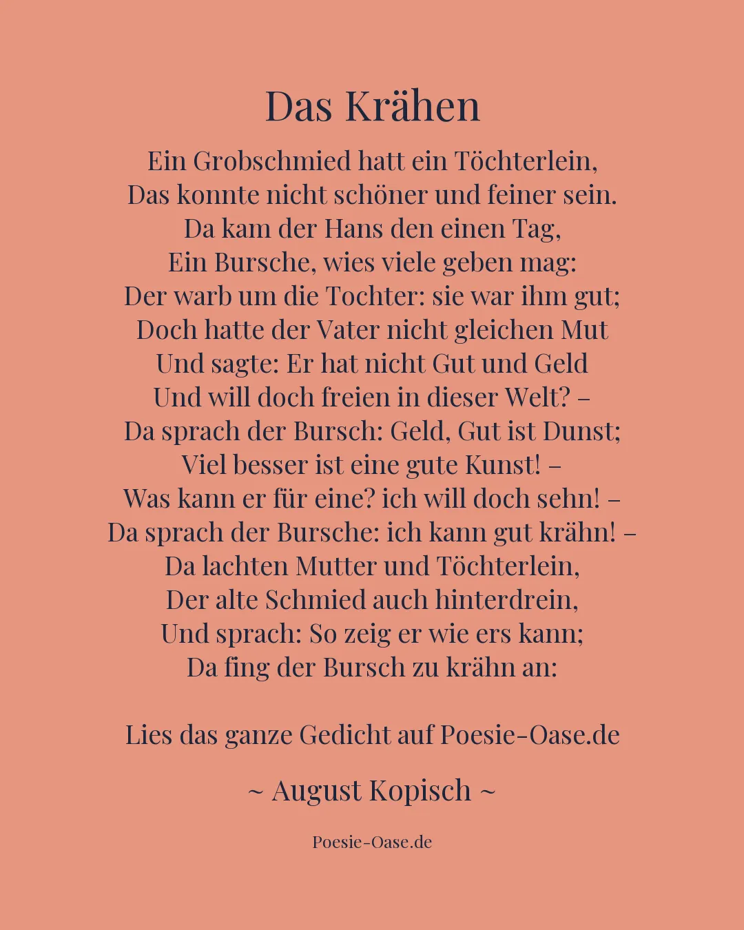 Illustration zu Das Krähen