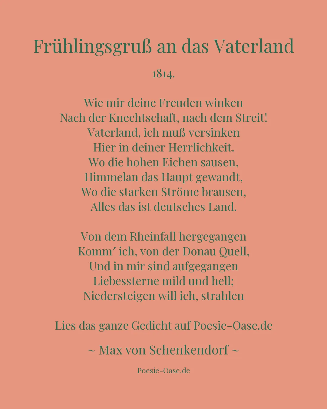 Illustration zu Frühlingsgruß an das Vaterland